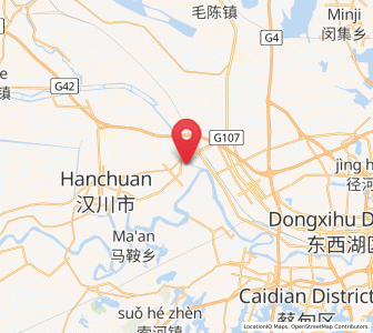 Map of Xinhe, Hubei