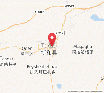 Map of Xinhe, Xinjiang