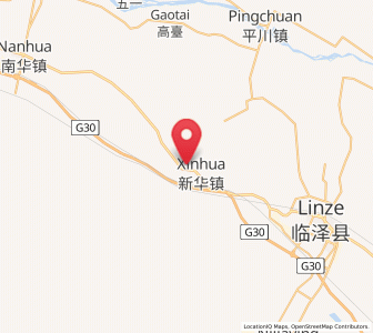 Map of Xinhua, Gansu