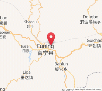 Map of Xinhua, Yunnan