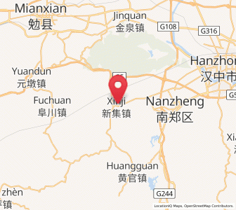 Map of Xinji, Shaanxi