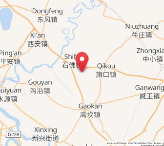 Map of Xinjian, Liaoning