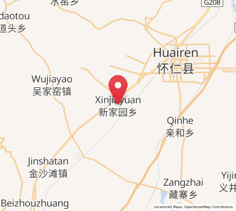 Map of Xinjiayuan, Shanxi