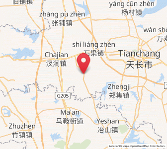 Map of Xinjie, Anhui