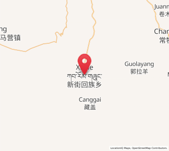 Map of Xinjie, Qinghai