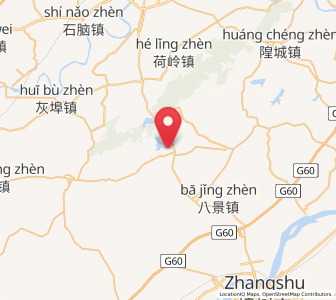 Map of Xinjiezhen, Jiangxi