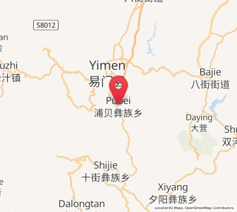 Map of Xinjiezi, Yunnan