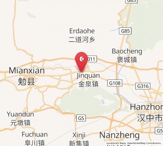 Map of Xinjiezi, Shaanxi
