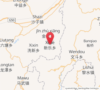 Map of Xinle, Chongqing