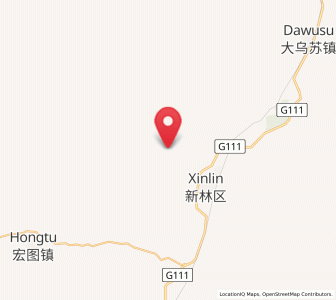 Map of Xinlin, Heilongjiang