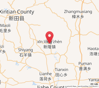 Map of Xinlong, Hunan