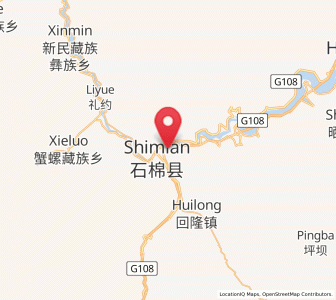 Map of Xinmian, Sichuan