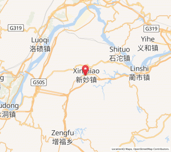 Map of Xinmiao, Chongqing