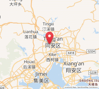 Map of Xinmin, Fujian
