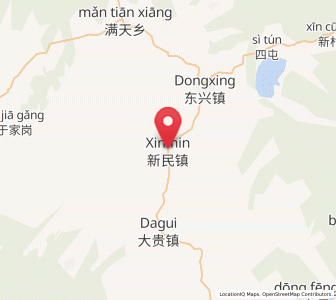 Map of Xinmin, Heilongjiang