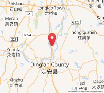 Map of Xinpo, Hainan