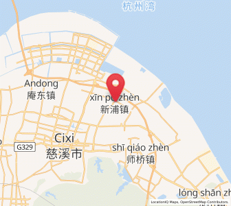 Map of Xinpu, Zhejiang