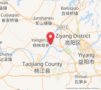 Map of Xinqiaohe, Hunan