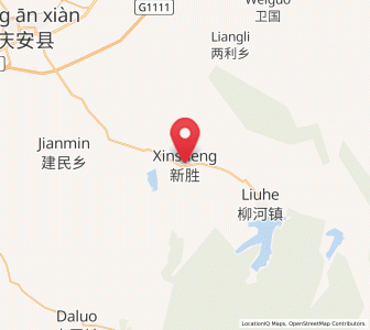 Map of Xinsheng, Heilongjiang