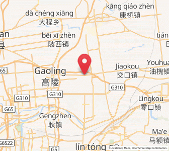 Map of Xinshi, Shaanxi