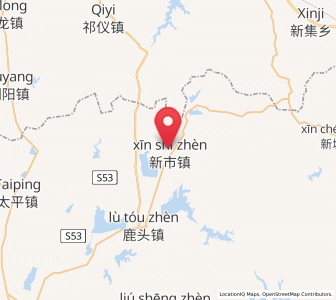 Map of Xinshi, Hubei