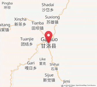 Map of Xinshiba, Sichuan