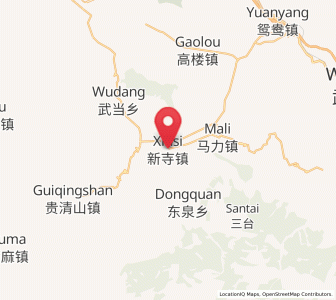 Map of Xinsi Zhen, Gansu