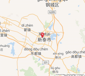 Map of Xintai, Shandong