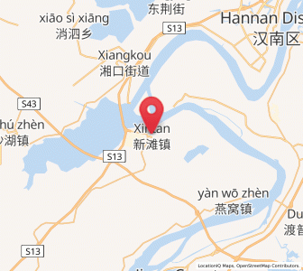 Map of Xintan, Hubei