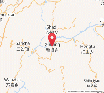 Map of Xintang, Hubei