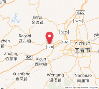 Map of Xintian, Jiangxi