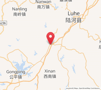 Map of Xintian, Guangdong