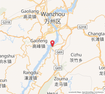 Map of Xintian, Chongqing