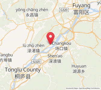 Map of Xintong, Zhejiang