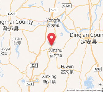 Map of Xinwu, Hainan