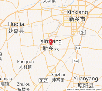 Map of Xinxiang, Henan