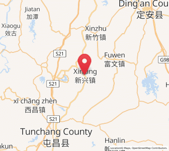 Map of Xinxing, Hainan