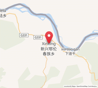 Map of Xinxing, Heilongjiang
