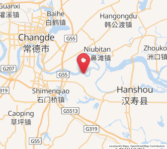 Map of Xinxing, Hunan
