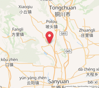Map of Xinxing, Shaanxi