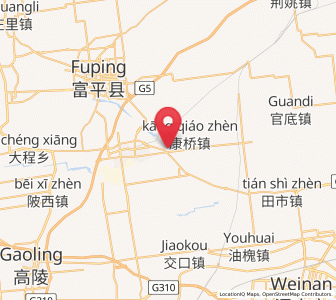 Map of Xinxing, Shaanxi