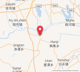 Map of Xinyan, Hubei