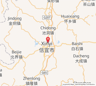 Map of Xinyi, Guangdong