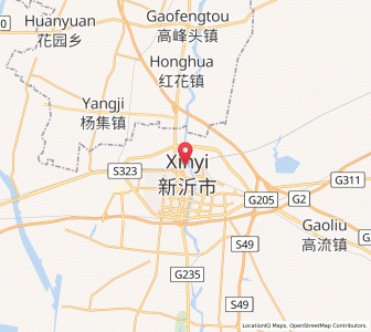 Map of Xinyi, Jiangsu