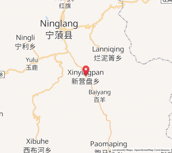 Map of Xinyingpan, Yunnan
