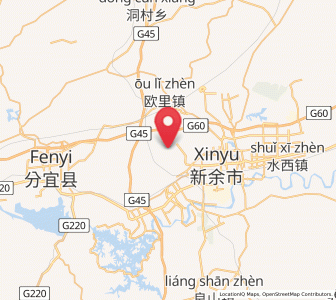 Map of Xinyu, Jiangxi