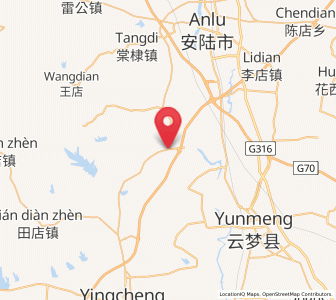Map of Xinzha, Hubei