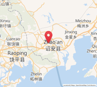 Map of Xinzhai, Fujian
