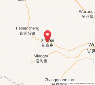 Map of Xinzhai, Shaanxi