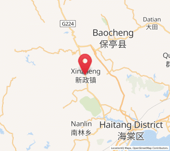 Map of Xinzheng, Hainan